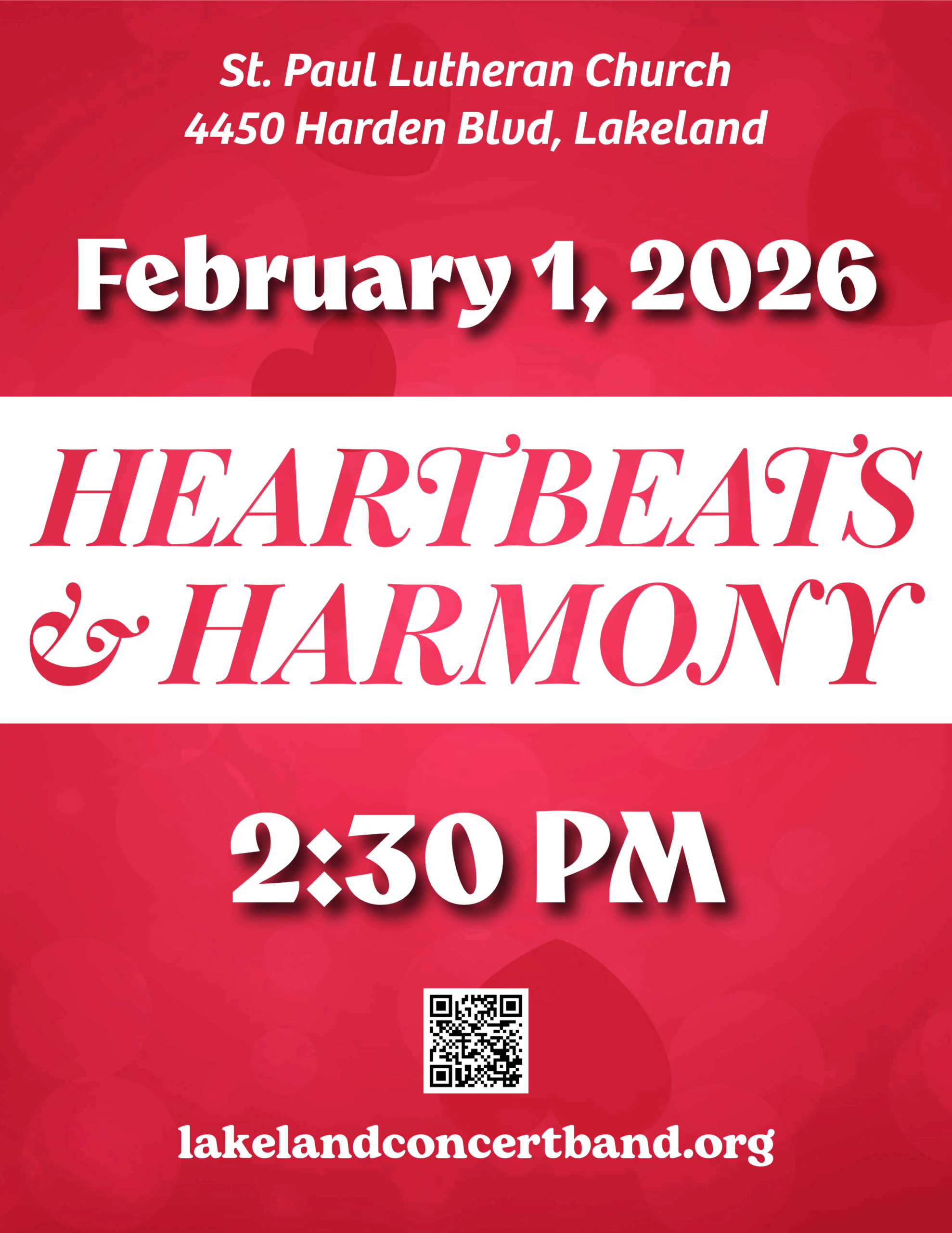 LCB’s Free February Concert: Heartbeats & Harmony | Lakeland Concert Band